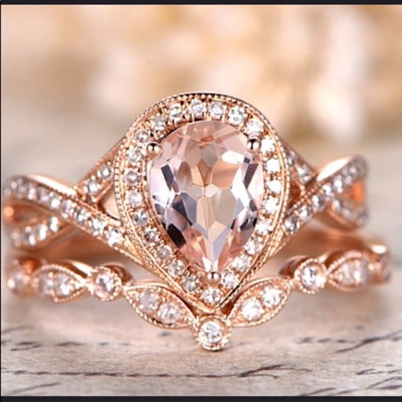 1 Left! Rose Gold Ring Set - Picture 3 of 5